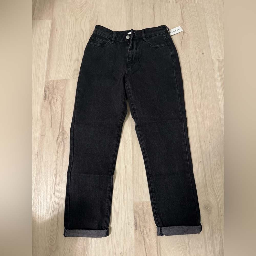 NWT Pacsun Mom Jeans Black Size 25